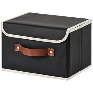 Storage Bins Boxes with Lids Decorative PU Leather Fabric Baskets Storage Bins Boxes with Lids Decorative PU Leather Fabric Baskets