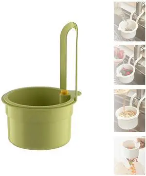 2025 New Faucet Hanging Strainer, Press Automatic Dumping Kitchen Draining Basket, Food Fruit Vegetable Drain Shelf Sink Storage Holder, for Home Kitchen (Green) 2025 New Faucet Hanging Strainer, Press Automatic Dumping Kitchen Draining Basket, Food Fruit Vegetable Drain Shelf Sink Storage Holder, for Home Kitchen (Green)
