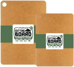 Wood Cutting Boards for Kitchen, Dishwasher Safe, Medium 12" x 9" and Large, 15" x 11.25", Set of 2, Natural Wood Cutting Boards for Kitchen, Dishwasher Safe, Medium 12" x 9" and Large, 15" x 11.25", Set of 2, Natural