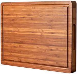 Extra Thick Wood Cutting Board for Kitchen, Reversible and Durable Extra Thick Wood Cutting Board for Kitchen, Reversible and Durable