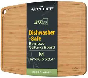 Dishwasher Safe Bamboo Cutting Board, Lightweight & Durable Wood Cutting Board, Reversible with Juice Groove, Easy to Store & Clean, Ideal Kitchen Gift for Home Cooks Dishwasher Safe Bamboo Cutting Board, Lightweight & Durable Wood Cutting Board, Reversible with Juice Groove, Easy to Store & Clean, Ideal Kitchen Gift for Home Cooks