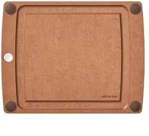 All-In-One Cutting Board with Non-Slip Feet and Juice Groove - Non-toxic, Dishwasher Safe, Made in the USA, 11.5" x 9", Nutmeg All-In-One Cutting Board with Non-Slip Feet and Juice Groove - Non-toxic, Dishwasher Safe, Made in the USA, 11.5" x 9", Nutmeg