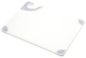 Saf-T-Grip Plastic Cutting Board with Safety Hook, 9" x 12" x 0.375", White Saf-T-Grip Plastic Cutting Board with Safety Hook, 9" x 12" x 0.375", White