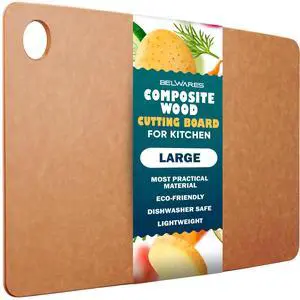 Wood Cutting Board for Kitchen - Dishwasher Safe Composite Chopping Board Wood Cutting Board for Kitchen - Dishwasher Safe Composite Chopping Board