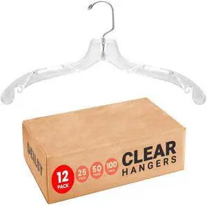 Clear Plastic Hangers 12 Pack Durable Plastic Shirt Hangers Clear Plastic Hangers 12 Pack Durable Plastic Shirt Hangers