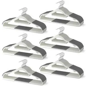 60 Pack Heavy Duty Plastic Hangers, Non Slip Clothes Hangers with Rubber Pads and 360° Hook - Thin Space Saving Hanger, Closet Organizer for Shirt, Pants, Suit, Skirt,Coat - Gray 60 Pack Heavy Duty Plastic Hangers, Non Slip Clothes Hangers with Rubber Pads and 360° Hook - Thin Space Saving Hanger, Closet Organizer for Shirt, Pants, Suit, Skirt,Coat - Gray