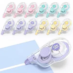 White Correction Tape, 39.4 ft, 12 Pack Smooth Pull-Out Tape White Correction Tape, 39.4 ft, 12 Pack Smooth Pull-Out Tape