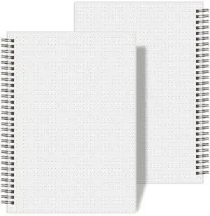 Dotted Journal Spiral Notebook, 320 Pages, B5 (7.3"X 10") Dotted Journal Spiral Notebook, 320 Pages, B5 (7.3"X 10")