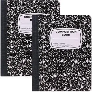 Marble Composition Notebook Wide Ruled (2 Pack) 100 Sheets Marble Composition Notebook Wide Ruled (2 Pack) 100 Sheets