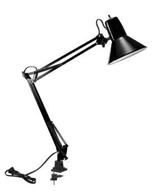 Office VLF100 LED Swing Arm Desk Lamp with Clamp Mount, 36" Reach, Includes LED Bulb,Black Office VLF100 LED Swing Arm Desk Lamp with Clamp Mount, 36" Reach, Includes LED Bulb,Black