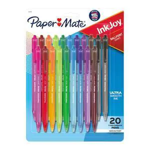 InkJoy 100RT Retractable Ballpoint Pens, Medium Point (1.0mm), 20 Count - Teacher Essentials, Colorful Office Supplies, Note-Taking, Back to School InkJoy 100RT Retractable Ballpoint Pens, Medium Point (1.0mm), 20 Count - Teacher Essentials, Colorful Office Supplies, Note-Taking, Back to School