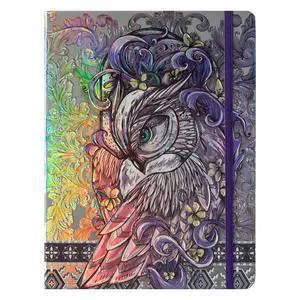 B5 Lined Journal Notebook, Aesthetic Owl Embossed, Hardcover B5 Lined Journal Notebook, Aesthetic Owl Embossed, Hardcover