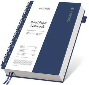 Lined Spiral Journal Notebook, 300 Pages, B5 Size (7.4'' x 10.1'') Lined Spiral Journal Notebook, 300 Pages, B5 Size (7.4'' x 10.1'')