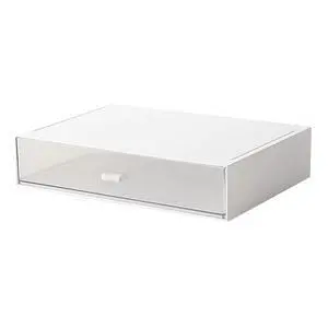 Desk Organizer with Drawers Stackable Storage Drawers, Plastic Compact Desk Storage Box Great for Office School Home Small Space- 1drawers (White) Desk Organizer with Drawers Stackable Storage Drawers, Plastic Compact Desk Storage Box Great for Office School Home Small Space- 1drawers (White)