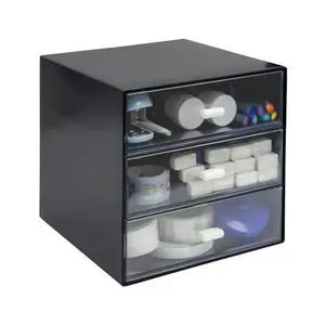 Desk Organizer with Drawer, Desk Storage Box, Plastic Office Stationery Supplies Organizers, Desktop Organizer for Office School Home (3 drawer, Black) Desk Organizer with Drawer, Desk Storage Box, Plastic Office Stationery Supplies Organizers, Desktop Organizer for Office School Home (3 drawer, Black)