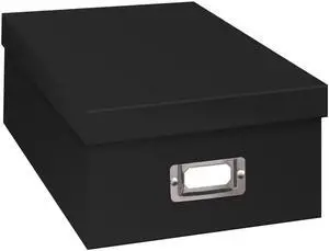 Photo Storage Box, Black Photo Storage Box, Black