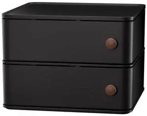 Black desk organizer for men: Multi function countertop container for gaming desk, workstation, bathroom storage, square storage box for black aesthetic Black desk organizer for men: Multi function countertop container for gaming desk, workstation, bathroom storage, square storage box for black aesthetic