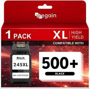 PG-245XL Black Ink Cartridge Compatible for Canon 245 246 XL PG245 CL246 245XL Ink Work with Canon PIXMA TR4520, TS3320, MG2522, MG2525, MX490, TS302 Cannon Printer (1 Black) PG-245XL Black Ink Cartridge Compatible for Canon 245 246 XL PG245 CL246 245XL Ink Work with Canon PIXMA TR4520, TS3320, MG2522, MG2525, MX490, TS302 Cannon Printer (1 Black)