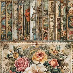 48 Sheets Vintage Baroque Scrapbook Paper,Vintage Pattern Decorative Scrapbook for Junk Journals DIY Cards and Photo Albums, Aesthetic Craft Supplies 48 Sheets Vintage Baroque Scrapbook Paper,Vintage Pattern Decorative Scrapbook for Junk Journals DIY Cards and Photo Albums, Aesthetic Craft Supplies