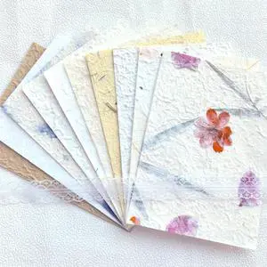 10 Desingns Handmade Textured Paper, 8.2"x5.9" Thick Mulberry Paper with Real Botanical, Multicolor Embossed Craft Sheets for Card Making, Scrapbooking, Junk journal, Invitations, Watercolor, Printing 10 Desingns Handmade Textured Paper, 8.2"x5.9" Thick Mulberry Paper with Real Botanical, Multicolor Embossed Craft Sheets for Card Making, Scrapbooking, Junk journal, Invitations, Watercolor, Printing