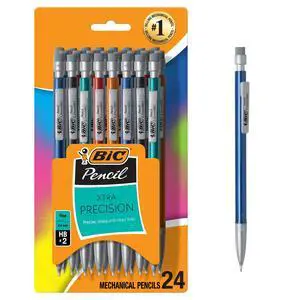 Xtra-Precision Mechanical Pencils with Erasers, Fine Point (0.5mm), 24-Count Pack Mechanical Drafting Pencil Set Xtra-Precision Mechanical Pencils with Erasers, Fine Point (0.5mm), 24-Count Pack Mechanical Drafting Pencil Set