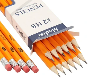 Wood-Cased #2 HB Pencils, Yellow, Pre-sharpened, 32 Packs of 12-Count, 384 pencils in box Wood-Cased #2 HB Pencils, Yellow, Pre-sharpened, 32 Packs of 12-Count, 384 pencils in box
