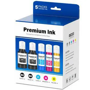 Compatible for T502 Ink Refill Bottles (NotSublimation) for Eco Tank ET-3850 ET-2850 ET-3760 ET-2760 ET-15000 ET-4850 ET-4760 ET-3830 ET-2980 ET-4750 ET-3950 ET-4950 ET3850 4850 3850 Printer (5-Pack) Compatible for T502 Ink Refill Bottles (NotSublimation) for Eco Tank ET-3850 ET-2850 ET-3760 ET-2760 ET-15000 ET-4850 ET-4760 ET-3830 ET-2980 ET-4750 ET-3950 ET-4950 ET3850 4850 3850 Printer (5-Pack)