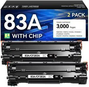 83A Toner Cartridge Black 2-Pack High Yield Replacement for HP 83A CF283A Compatible with LaserJet Pro MFP M125a M125nw M125rnw M127fn M127fp M127fw M127fs M201dw M201n M225dn M225dw Printer Ink Copy 83A Toner Cartridge Black 2-Pack High Yield Replacement for HP 83A CF283A Compatible with LaserJet Pro MFP M125a M125nw M125rnw M127fn M127fp M127fw M127fs M201dw M201n M225dn M225dw Printer Ink Copy