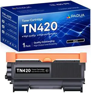 TN-420 TN420 Black Toner Cartridge Replacement for Brother TN 420 HL-2240 HL-2270DW HL-2280DW MFC-7360N MFC-7460DN MFC-7860DW IntelliFax 2840 2940 Printer (1 Pack) TN-420 TN420 Black Toner Cartridge Replacement for Brother TN 420 HL-2240 HL-2270DW HL-2280DW MFC-7360N MFC-7460DN MFC-7860DW IntelliFax 2840 2940 Printer (1 Pack)