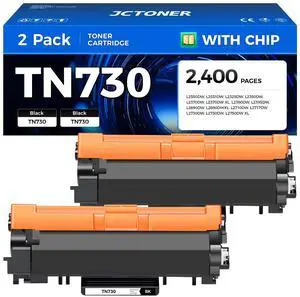 TN730 Black Toner Cartridge 2-Pack Compatible Replacement for Brother TN-730 TN760 TN-760 MFC-L2710DW MFC-L2750DW DCP-L2550DW HL-L2350DW HL-L2395DW HL-L2370DW HL-L2390DW MFC-L2690DW HL-L2325DW Printer TN730 Black Toner Cartridge 2-Pack Compatible Replacement for Brother TN-730 TN760 TN-760 MFC-L2710DW MFC-L2750DW DCP-L2550DW HL-L2350DW HL-L2395DW HL-L2370DW HL-L2390DW MFC-L2690DW HL-L2325DW Printer