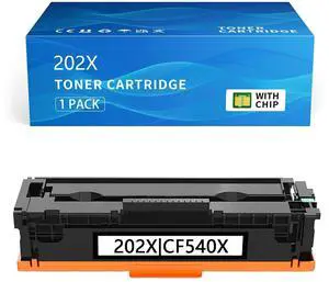 202X Black Compatible for HP 202A CF500X CF500A Black Toner Cartridges for HP Color LaserJet Pro MFP M281fdw M281cdw M254dw Toner Cartridges 202X Black Compatible for HP 202A CF500X CF500A Black Toner Cartridges for HP Color LaserJet Pro MFP M281fdw M281cdw M254dw Toner Cartridges
