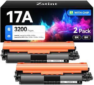 17A Black Toner Cartridge 2-Pack High Yield with Chip Replacement for HP 17A CF217A Toner Cartridges Compatible with HP LaserJet Pro MFP M130fn M130fw M130nw M130a M102w M102a M130 M102 Series Printer 17A Black Toner Cartridge 2-Pack High Yield with Chip Replacement for HP 17A CF217A Toner Cartridges Compatible with HP LaserJet Pro MFP M130fn M130fw M130nw M130a M102w M102a M130 M102 Series Printer