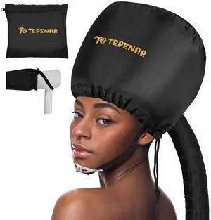Bonnet Hair Dryer Attachment, Large - Black, Upgraded Soft Adjustable for Hand Held Hair Dryer, Fast Drying, Ideal for Natural Curly Textured Hair Care and Speeds Up Drying Time at Home Bonnet Hair Dryer Attachment, Large - Black, Upgraded Soft Adjustable for Hand Held Hair Dryer, Fast Drying, Ideal for Natural Curly Textured Hair Care and Speeds Up Drying Time at Home