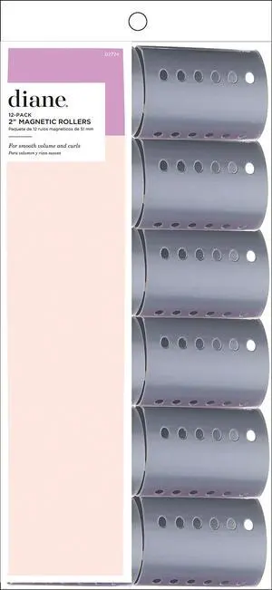 Smooth Hair Rollers, 2-Inch Hair Rollers for Volume, Blowout & Wet Set Styling, Large Vented Curlers for Loose Curls, Body & Root Lift, Gentle Rollers for Medium & Long Hair, 12-Count, Grey Smooth Hair Rollers, 2-Inch Hair Rollers for Volume, Blowout & Wet Set Styling, Large Vented Curlers for Loose Curls, Body & Root Lift, Gentle Rollers for Medium & Long Hair, 12-Count, Grey
