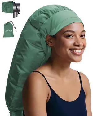 Hair Dryer Bonnet Attachment 28.5" XL Hooded Dryer Cap for Faster Drying & Deep Conditioning, Extra-Large Space Fits Thick, Curly Hair & Styling Tools (Green, Extra Large) Hair Dryer Bonnet Attachment 28.5" XL Hooded Dryer Cap for Faster Drying & Deep Conditioning, Extra-Large Space Fits Thick, Curly Hair & Styling Tools (Green, Extra Large)