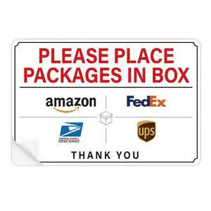 Please Leave Packages and Deliveries Here Sign,Self-Adhesive Please Leave Packages and Deliveries Here Sign,Self-Adhesive