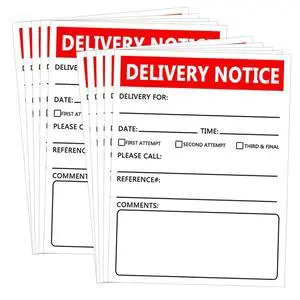 Delivery Notice,Missed Connections Label,4x3 inch Stickers for Postman,200 Pcs Per Pack Delivery Notice,Missed Connections Label,4x3 inch Stickers for Postman,200 Pcs Per Pack