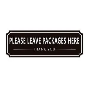 Please Leave Packages and Deliveries Here Sign Sticker, Self-Adhesive Waterproof Modern Deliveries Sign for Packages, Please Place Packages in Box for Home, Office, Shop, Door 9" x 3.14" Please Leave Packages and Deliveries Here Sign Sticker, Self-Adhesive Waterproof Modern Deliveries Sign for Packages, Please Place Packages in Box for Home, Office, Shop, Door 9" x 3.14"
