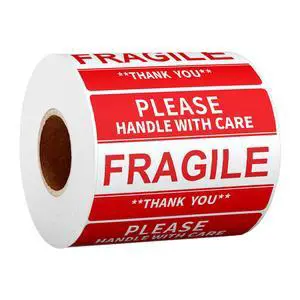 2" x 3" Fragile Stickers for Shipping and Moving Please Handle with Care Fragile Thank You Do Not Drop, Warning Stickers Fragile Labels, Permanent Adhesive(500 Labels, 1 Roll) 2" x 3" Fragile Stickers for Shipping and Moving Please Handle with Care Fragile Thank You Do Not Drop, Warning Stickers Fragile Labels, Permanent Adhesive(500 Labels, 1 Roll)