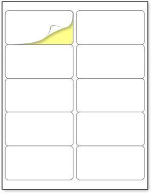 (2" x 4") 30 Sheets, Printable White Sticker Labels, Laser/Inkjet Printing - Matte, 10 per Page (2" x 4") 30 Sheets, Printable White Sticker Labels, Laser/Inkjet Printing - Matte, 10 per Page