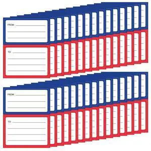 150 PCS Mailing Labels for Packages to from Return Address Mailing Labels, Blank Self Adhesive Mailing Label Mail Shipping Postage Guaranteed Stickers for Package Gift Mail Box Envelopes (Red&Blue) 150 PCS Mailing Labels for Packages to from Return Address Mailing Labels, Blank Self Adhesive Mailing Label Mail Shipping Postage Guaranteed Stickers for Package Gift Mail Box Envelopes (Red&Blue)