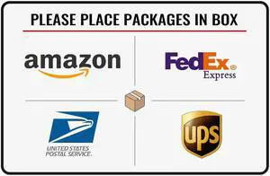 Please Place Packages in Box Delivery Sign for Outdoor Use 12 x 8 Inch (025) Please Place Packages in Box Delivery Sign for Outdoor Use 12 x 8 Inch (025)