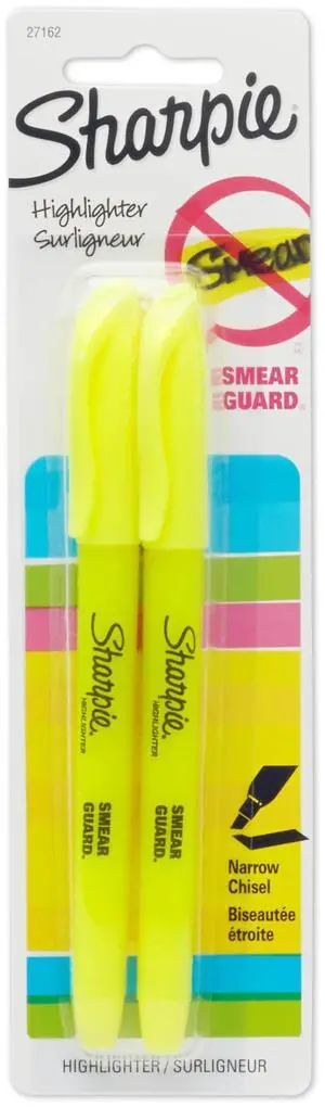 Accent Pocket-Style Highlighters, 2 Fluorescent Yellow Highlighters (27162PP) Accent Pocket-Style Highlighters, 2 Fluorescent Yellow Highlighters (27162PP)