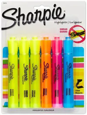 Accent Tank-Style Highlighters, 6 Colored Highlighters (25876PP) Accent Tank-Style Highlighters, 6 Colored Highlighters (25876PP)