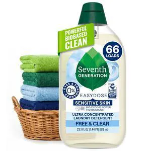 Laundry Detergent, Ultra Concentrated EasyDose, Free & Clear, 23.1 Fl Oz Laundry Detergent, Ultra Concentrated EasyDose, Free & Clear, 23.1 Fl Oz