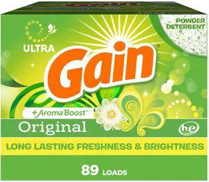 Powder Laundry Detergent, Original Scent, 89 Loads, 82 OZ Powder Laundry Detergent, Original Scent, 89 Loads, 82 OZ