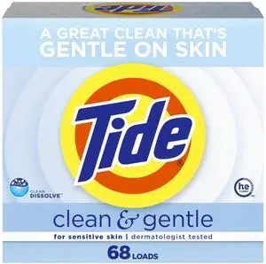 Clean and Gentle Powder Laundry Detergent, Unscented, 68 Loads, 77 oz Clean and Gentle Powder Laundry Detergent, Unscented, 68 Loads, 77 oz
