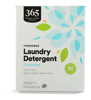 Powdered Laundry Detergent, Unscented, 80 HE Loads, 80 Ounce Powdered Laundry Detergent, Unscented, 80 HE Loads, 80 Ounce