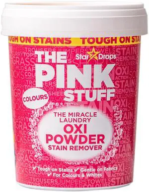 The Pink Stuff Miracle Laundry Oxi Powder Stain Remover for Colours, 1kg The Pink Stuff Miracle Laundry Oxi Powder Stain Remover for Colours, 1kg