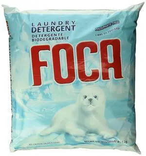 Foca, Biodegradable Powder Laundry Detergent, Phosphate Free, 5 Kg, 11.02 lb Foca, Biodegradable Powder Laundry Detergent, Phosphate Free, 5 Kg, 11.02 lb